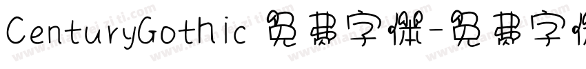 CenturyGothic 免费字体字体转换